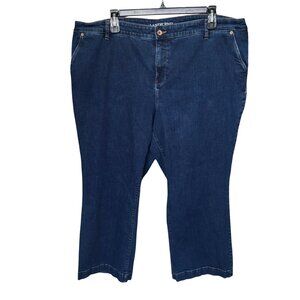 Lands’ End Jeans Womens 26W Mid Rise Trouser Jean